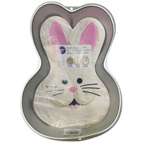 NWT Wilton Bunny Cake Pan, also known as the Wilton Step-by-Step Bunny Pan.